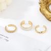 3 Pcs Finger Ring Women s Fashion Personality Trend Adjustable Open Rings Daily Matching Decorations Gold One Size