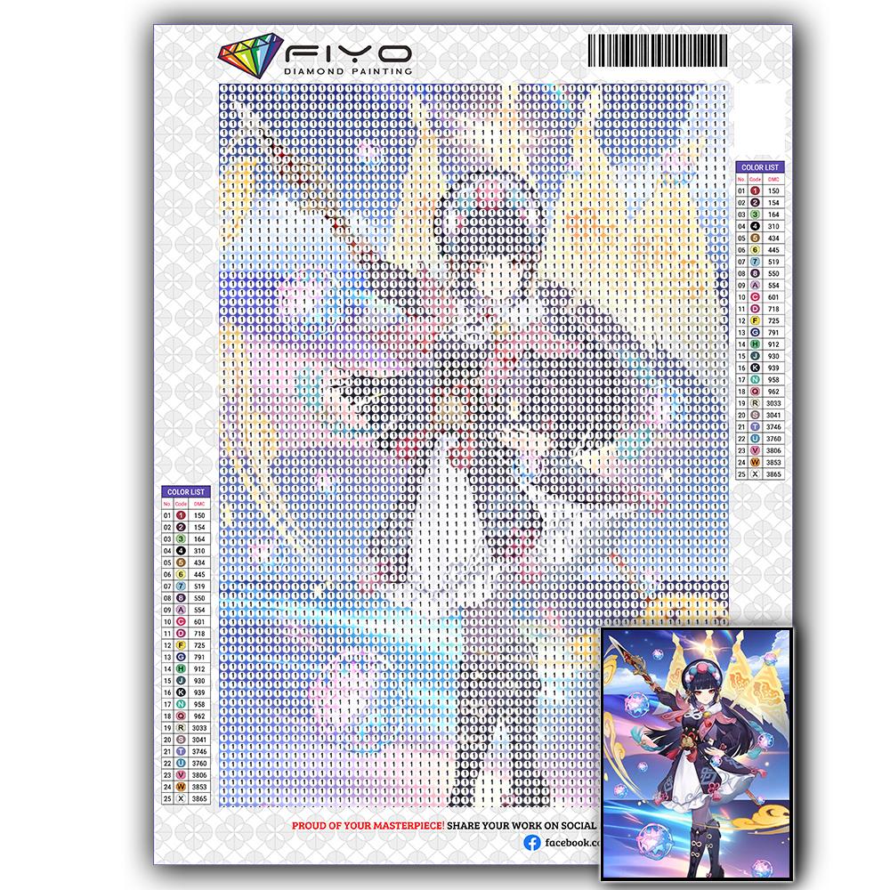 Diamond Painting Genshin YunJin Stitch Diamond Mosaic Craft Diamond Embroidery Painting