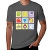 Tamagotchi Character Collage TShirt Basic Plain Short Sleeve Crew Neck Tee