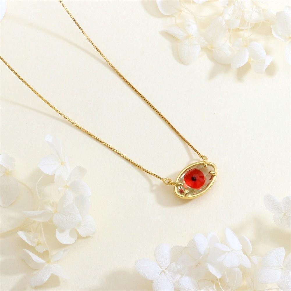Jewelry Eyes Clavicle Chain Adjustable Glass Sweater Chain Cool Demon Eyes Necklace Hipster