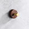 Walnut Wood Clothes Hook Bathroom Door Wall Hanging Storage Hook Wood Key Hat Organizer Hook Kitchen Decor Accessories Cocina