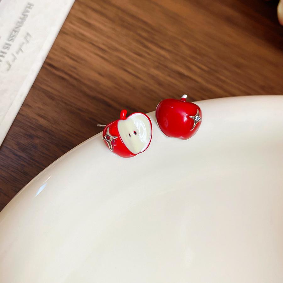 

Жемчужный циркон керамическое яблоко кулон ожерелье простое маленькое свежее ключичная цепочка универсальная модная ювелирная бижутерия для женщин