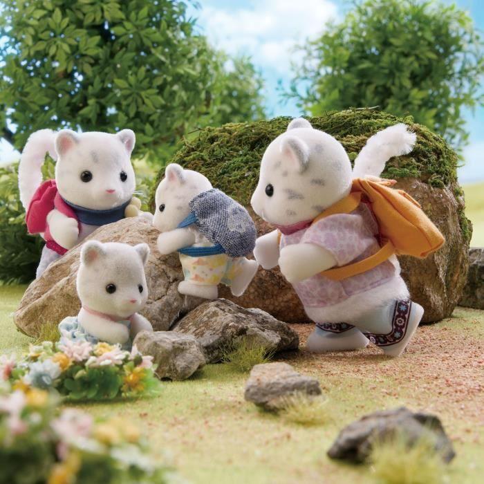 Mini-figurines - SYLVANIAN FAMILIES - La famille Panthère des neiges - Dès 3 ans