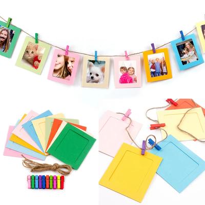 Photo Frame Clip Photo Wall Happy Birthday Banner Wedding Anniversary Decor Baby Shower 1st Birthday Picture Frame Garland