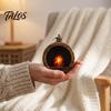 Mini Model House Furnishings Retro Simulated Fireplace Night Light, LED Flickering Flame Lamp, Cozy Atmosphere Miniature Scenes Accessories Lights for