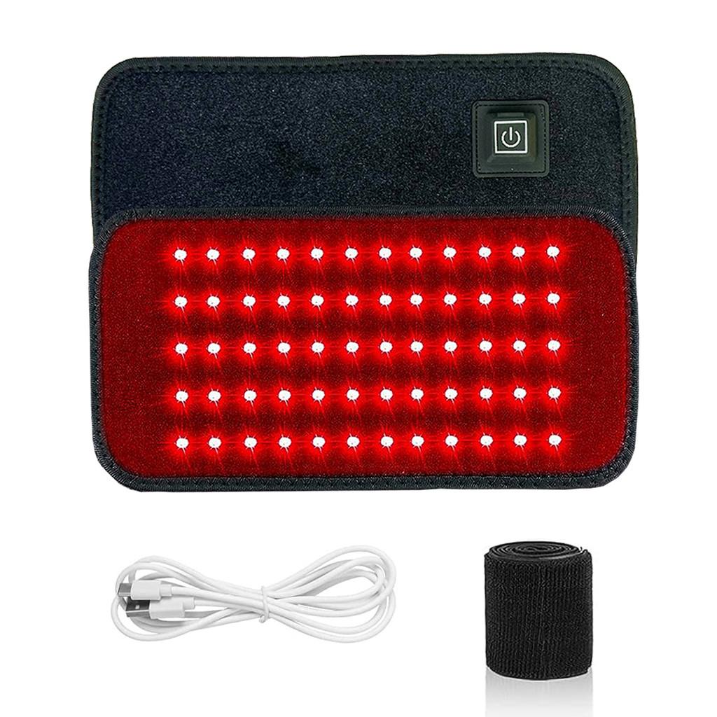 60 LEDs Red&Infrared Light Therapy Belt 850nm 660nm Back Pain Relief Burn Fat Wrap Slimming Machine Portable Heating Pad