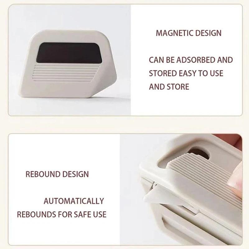 Mini Ceramic Blade Auto-Retract Safety Box Cutter, Magnetic Storage, Wall Mount - Portable Courier Box Opener