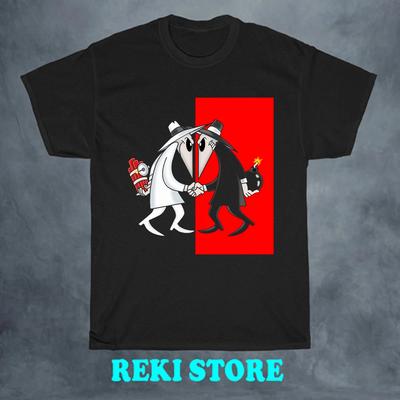 Spy Vs Spy Cartoon Men's Black Size S-5XL