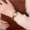 Relógio Feminino GEDI Pulseira de Couro Quartzo Relógios Femininos Luxo Vintage Nicho À Prova D'água Elegante de Pulso Feminino