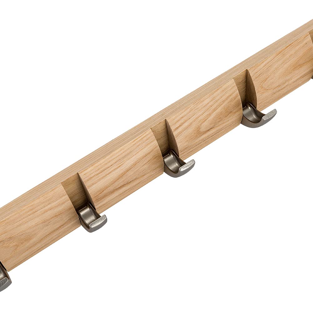 Umbra Flip Hook Věšáky na kabáty FLIP 5 HOOK Věšák na kabáty Vnitřní hák Věšák s 5 háčky, Nástěnný, Stylový, 318850-390, Přírodní, PŘÍRODNÍ, Věšák, [Použitý]