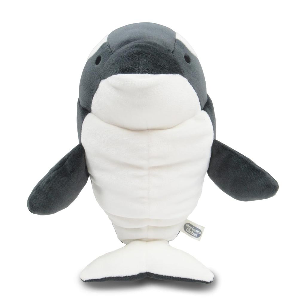Morisaka Global Mochi Shachi Medium 12 x 15 x 20cm Killer Whale Plush Soft to the Cute Mochi Toy, Aquarium, Relaxing, Touch, Animal, Series, MOSC-0230