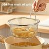 Multi Function 304 Stainless Steel Deep Fry Basket Kitchen Strainer Filter Pan for Hot Pot Lo Mein Cooking Household Essential