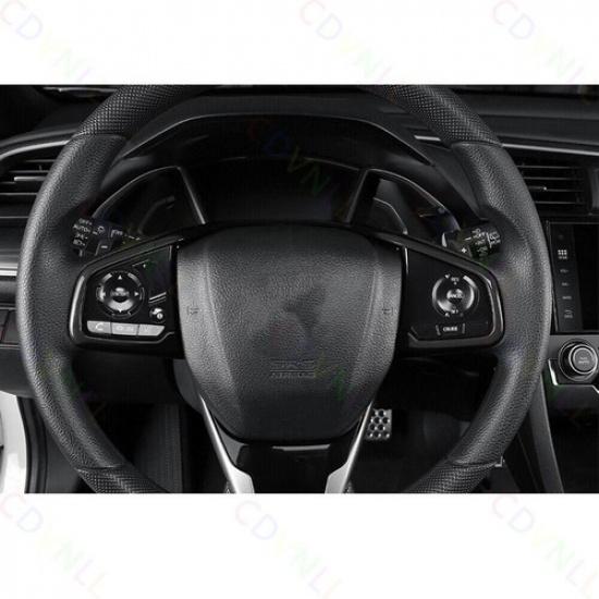 Steering Wheel Border Panel Cover Trim For Honda Civic 10th 16- Bright Black