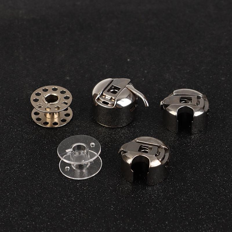 Sewing Machine Bobbin Case Stainless Steel Metal Bobbins For Singer Brother All Front Loading 15 Class Sewing Machines Accessor