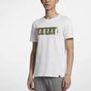 Jordan Letter Logo Print Crew Neck Casual Short Sleeve T-Shirt Men Tops White 916147-100