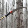 Stainless Steel Telescopic Pole with High Branch Saw and Fruit Tree Scoop Net