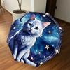 1PC cat zodiac Umbrella-8-Rib Reinforced, Automatic Open, Lightweight & Durable, Cute Fashion Accessory for Outdoor-P2691