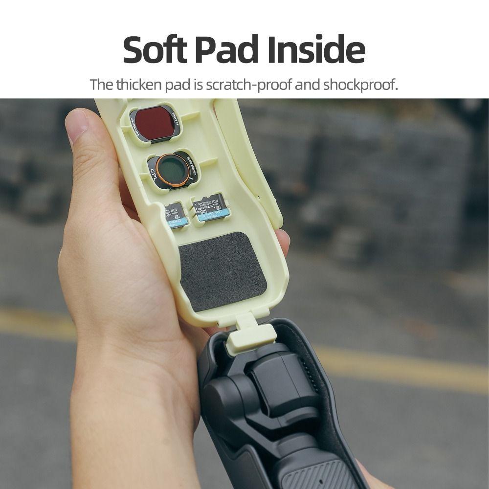 Quick Release Flip Upper Cover Lens Filters Storage for DJI Osmo Pocket 3 Action Camera Accessories