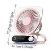 Speeds Adjustable USB Desk Fan Ultra-Quiet Mini Electric Fan Small Air Circulator  Home Office