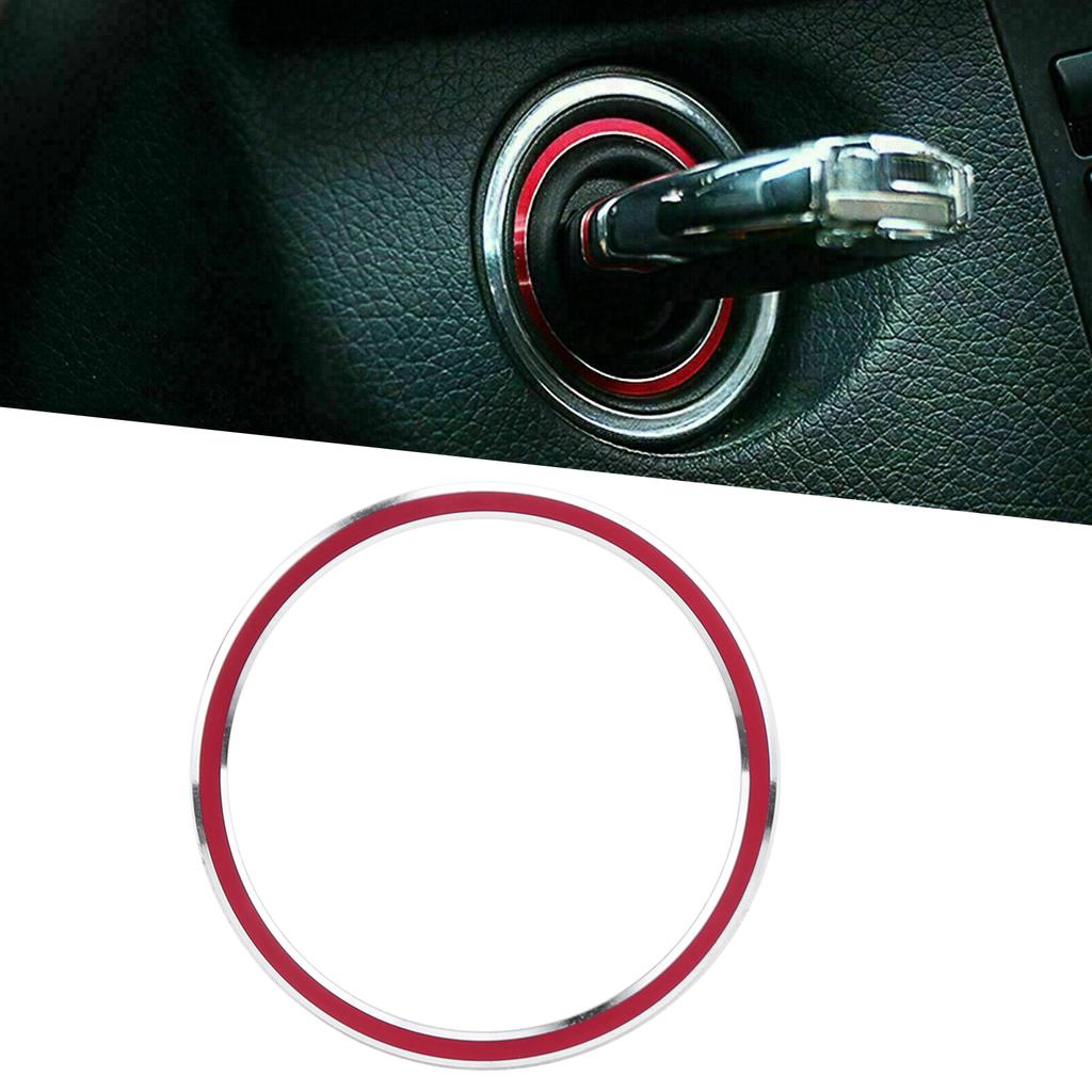 Ignition Inner   Trim Car Decoration Replacement for   A B C E Class CLA   GLC GLE(Red )