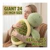 Plush Large Turtle Weighted Body Pillow Cute Stuffed Animal Chewy Hug Pillow Comfortable Fluffy Fluffy Funny Birthday Gift Celebration Christmas