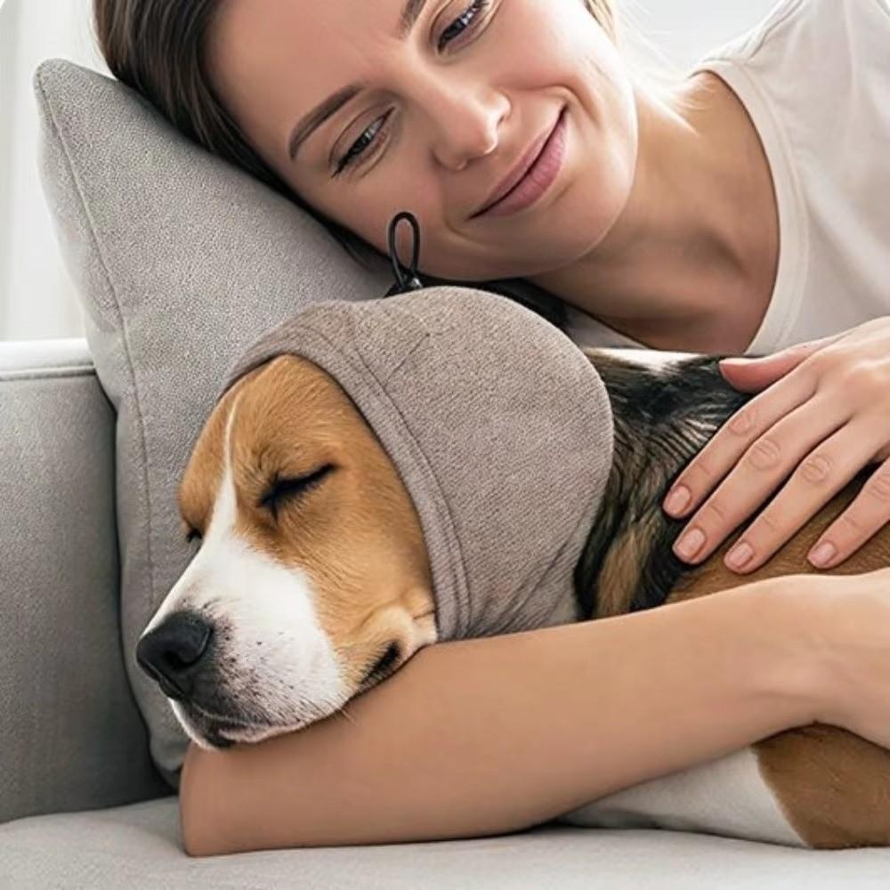 Adjustable Dog Calming Earmuff Elastic Dog Ear Cover Dog Anti-scare Scarf  Pet Supplies
