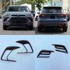For Toyota Grand Highlander 2024 2025 ABS Carbonfiber Front Rear Fog Light Cover Exterior Bumper Lamp Trim Molding Garnish Frame