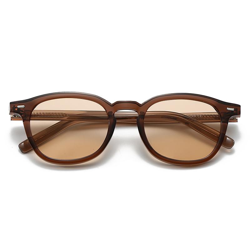European and American Cross-Border Trendyy Street Photography Retro Literary Acrylic Insert Sunglasses Modern Charm Ins 28011