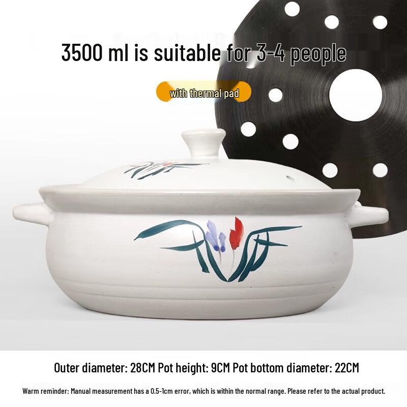 Huameiguan High-Temperature Ceramic Casserole Pot