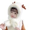 Winter Children's Hats Boys and Girls Scarves Integrated Plush Hats Cute Baby Antlers Fleece Ear Hats Tide