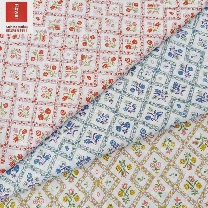 Baumwolle Bedruckt Kariert & Floral Stoff für Damen- & Kinderbekleidung, Kleider, Schuhe und Hüte - DIY Material