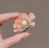 Chinese Peony Brooch: Elegant Alloy Pin for Women's Cheongsam and Coat.