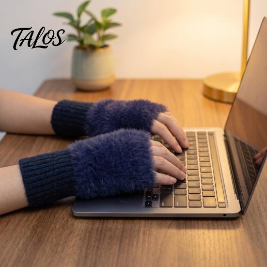 Functional Flip Gloves for Phone Use 1 Pair Fingerless Gloves, Winter Warm Half Finger Mittens, Mittens Cold Weather Soft Fuzzy Fleece Thermal Driving