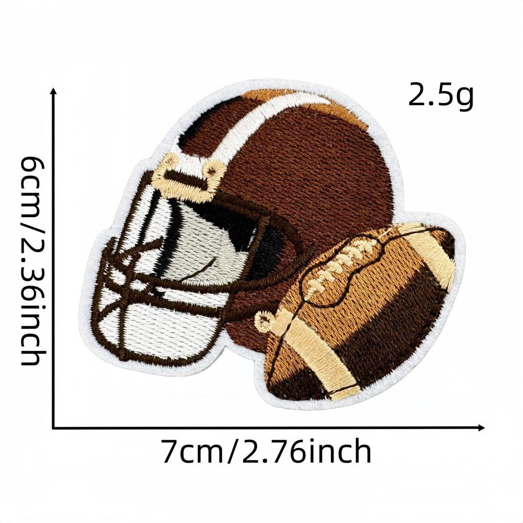 Personalized Rugby Patch with Super Grip Embroidery for Sports Clothing