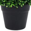VidaXL Artificial Boxwood Plants 2 Pcs with Pots Ball Green 37 Cm