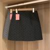 Korean Style Plus Size Polka Dot Woolen High Waist Slimming Short Skirt for Autumn/Winter.