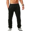 Men's Solid Color Drawstring Hip Hop Cotton Linen Casual Pants (Summer 2025)