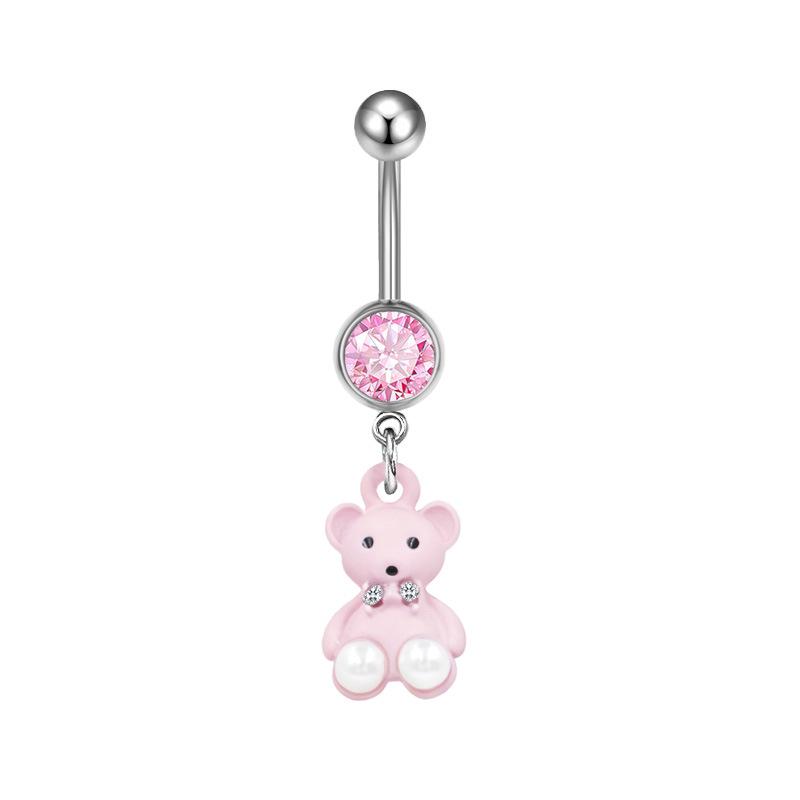 Gaibei Trendy European & American Cat Dolphin Navel Ring Jewelry