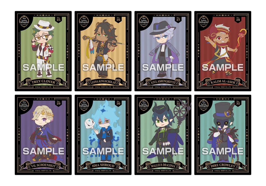 ENSKY Disney Twisted Wonderland The Animation Clear Card Collection Gum Press Limited Edition Box Purchase Grape Flavor Toy of [First Gum/Candy [Box