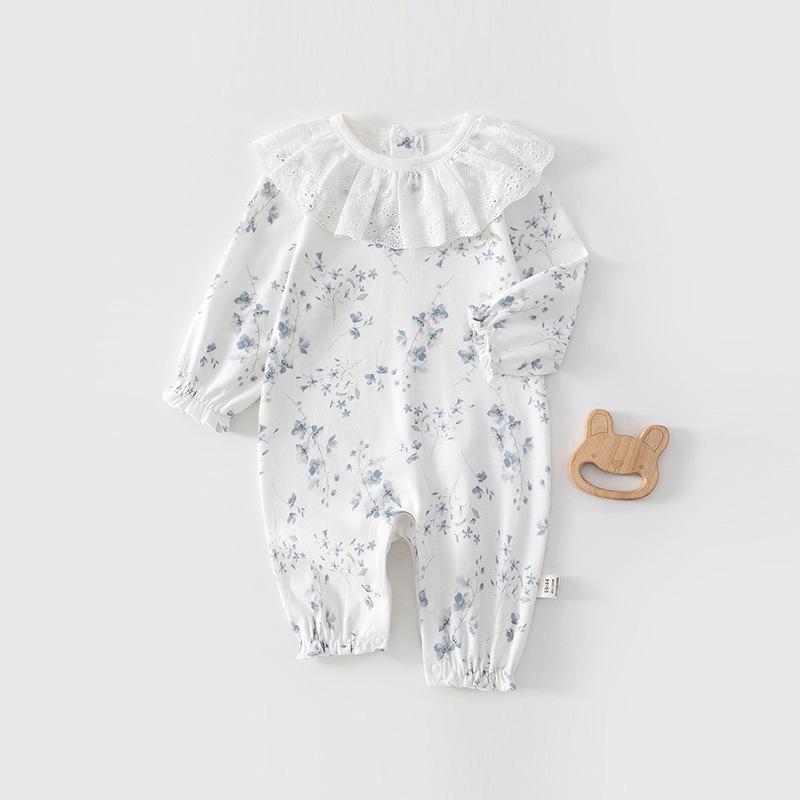 Tagless Unisex Baby Bodysuit Pajamas - Spring & Autumn Style for Outdoor Crawling