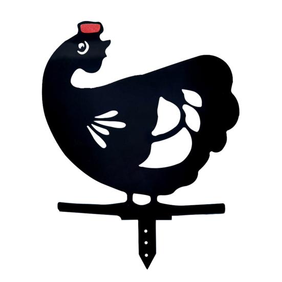 

Садовый кол в форме черной курицы, прочная конструкция, акриловый садовый декоративный кол для двора 2