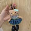 Cute Long-Legged Kitty Plush Pendant with Changeable Skirt - Ins Style Doll Keychain for Backpacks