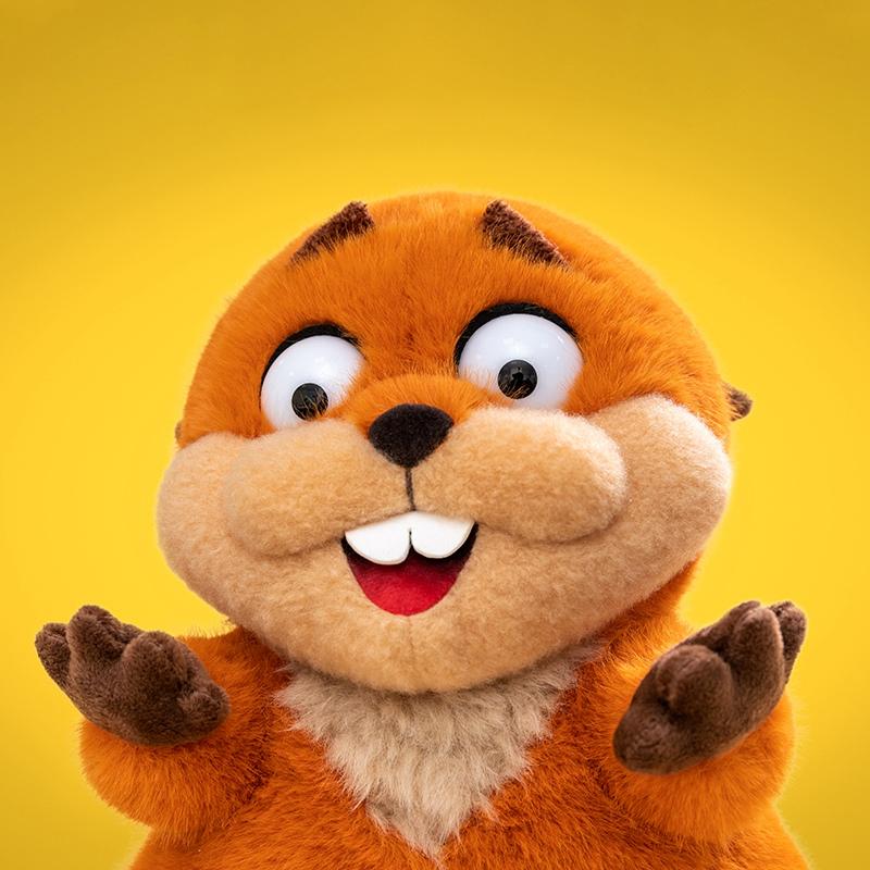 Nice Anime Hoppers Plush Cute King Georges Tom Lizard Plush Soft Stuffed Animal Beaver Plushie Doll Toy Birthday Gift for Kid
