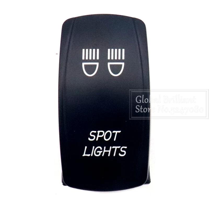 For Car Truck Marine 12V/20A 24V/10A Boat Rocker Switch Toggle 5Pin SPST / 7Pin DPDT ON-Off Switch with LED Light