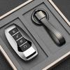 Key Case Cover For Byd Song Plus Atto 3 Han Ev Tang Dm Qin Seal Dolphin Leather Metal Remote Fob Holder Keychain Car Accessories