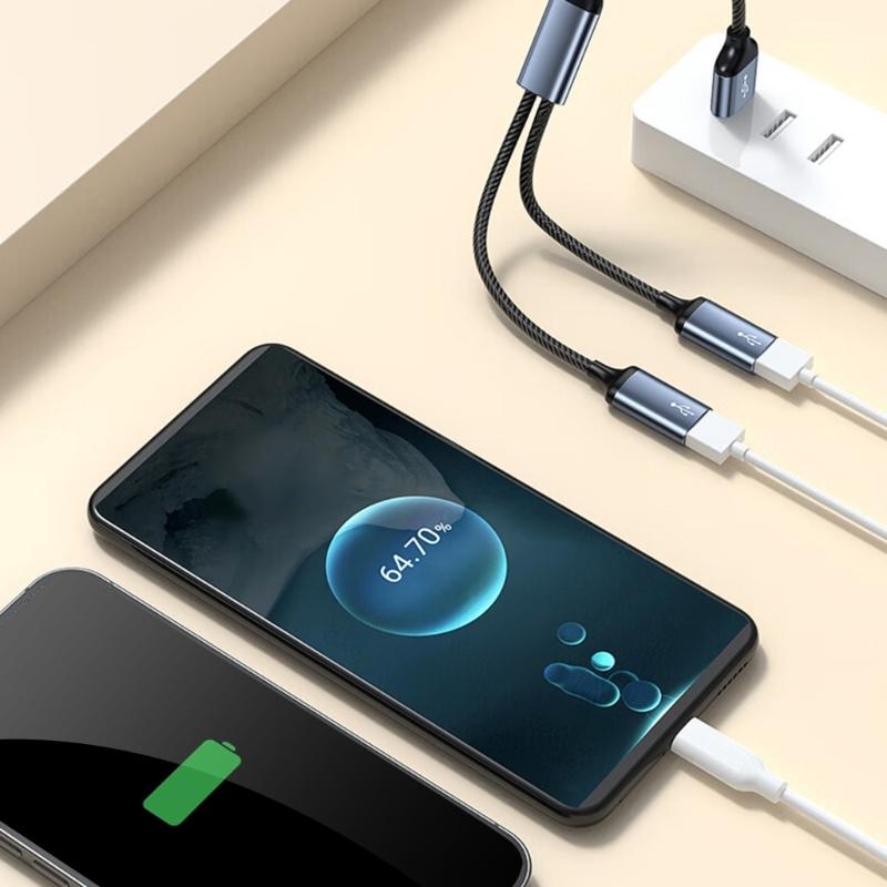 USB C Hub Adapters with Various Port Perfect for Simultaneous Charging and Data Transfer Aluminum Alloy Portable Design