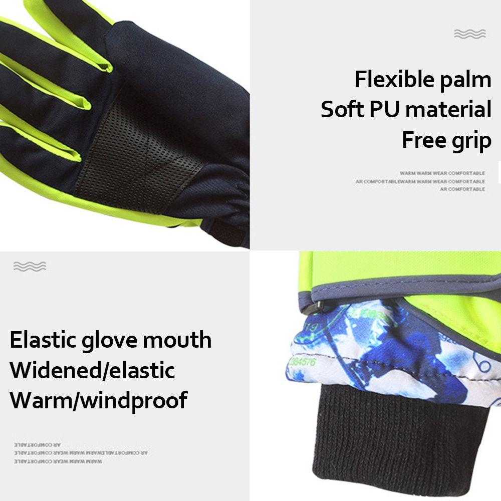 Years Old Full Finger Cartoon Windproof Snowboarding Ski Mittens Skiing Gloves Skiing Accessories