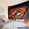 Custom Name Dundee United Crest Design Tapestry Accessories for Bedroom,Livingroom, dormitory Room Wall Hanging Decor, Fan Birthday Gifts