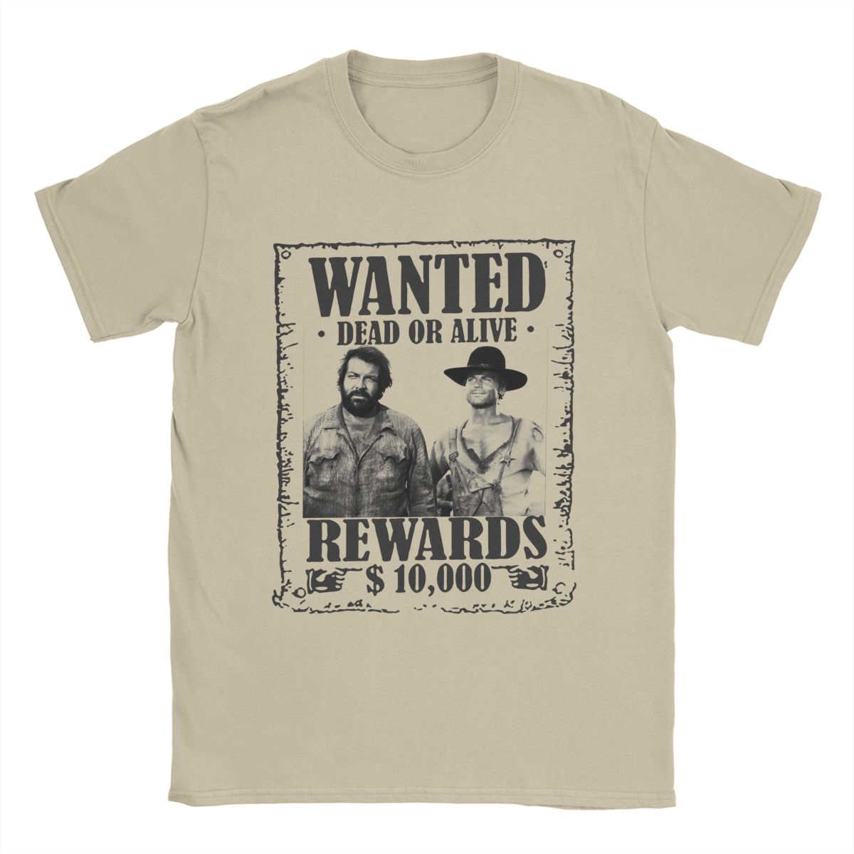 Bud Spencer Terence Hill Wanted Lo Chimavano Trinity Epic Men T Shirts Novelty Tees Movie T-Shirt Pure Cotton 6XL Clothes - M... S разноцветный