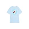 Vans Unicorn Print Short Sleeve T-Shirt Women Tops Light-Blue VN0A54IMUUU